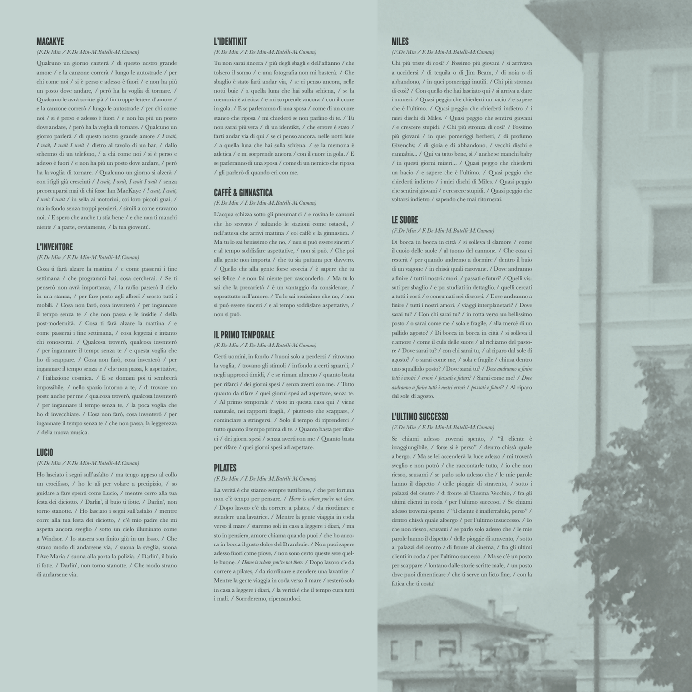 Non Voglio Che Clara - MacKaye [LP]